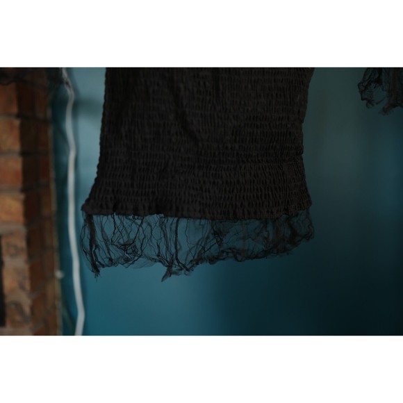 Princess Polly Dresse The Ruben Mesh Black Dress Size 8 - Picture 3 of 9